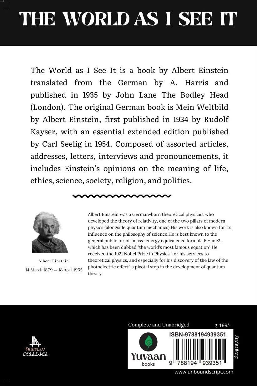 The World As I See It - Albert Einstein – Unbound Script (image 2)