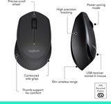 Logitech MK345 Wireless Keyboard and Mouse Set Full-Sized Keyboard with Palm Rest and Comfortable Right-Handed Mouse image 3