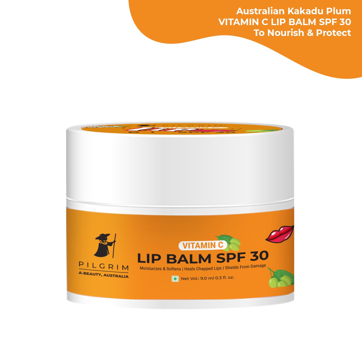 Pilgrim Vitamin C Lip Balm SPF 30- 9 gm image 2