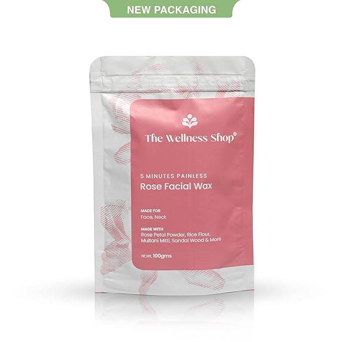 The Wellness Shop Rose Facial Wax Powder - 100 gms image 2