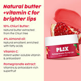 PLIX  Pomegranate Lip Care Combo, Exfoliating Scrub and Plumping Lip Mask (15 + 15) gms image 3