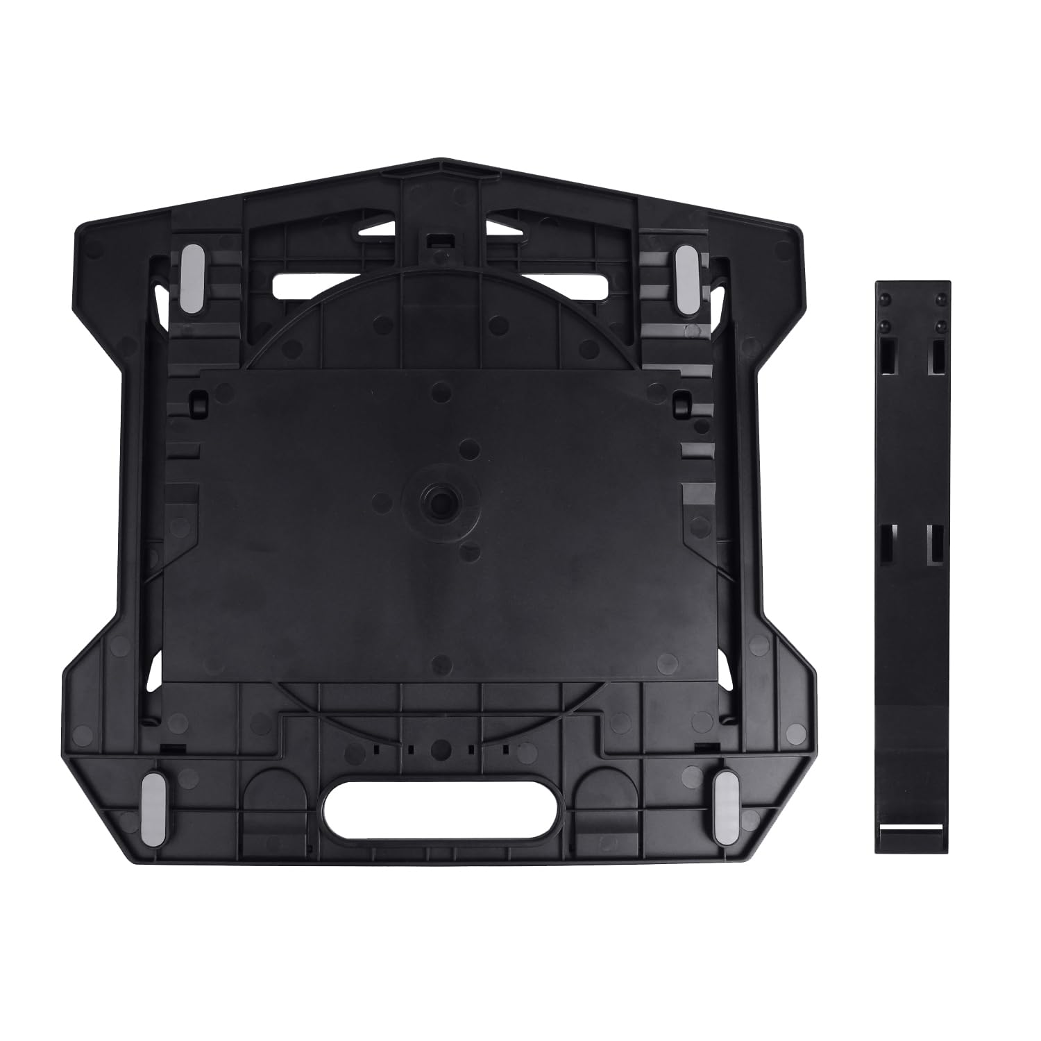 Amazon Basics ABS 2-in-1 Laptop Stand and Mobile Stand Portable, Lightweight, Compatible with All Laptops Up to 15.6" (Black) image 3