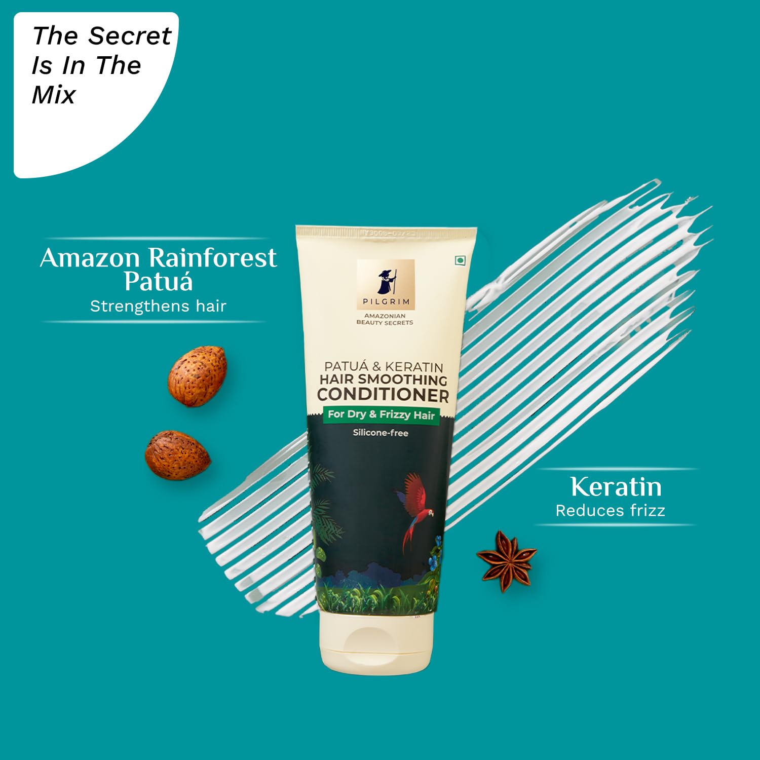 Pilgrim Amazonian Patuá & Keratin Hair Smoothing Conditioner 200ml image 3