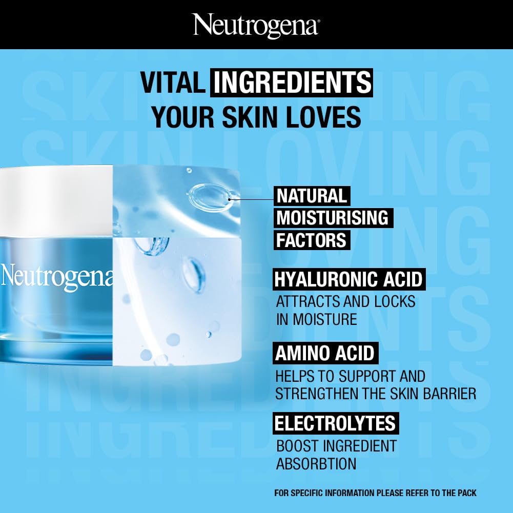 neutrogena hydro water gel face moisturizer 50ml image 5