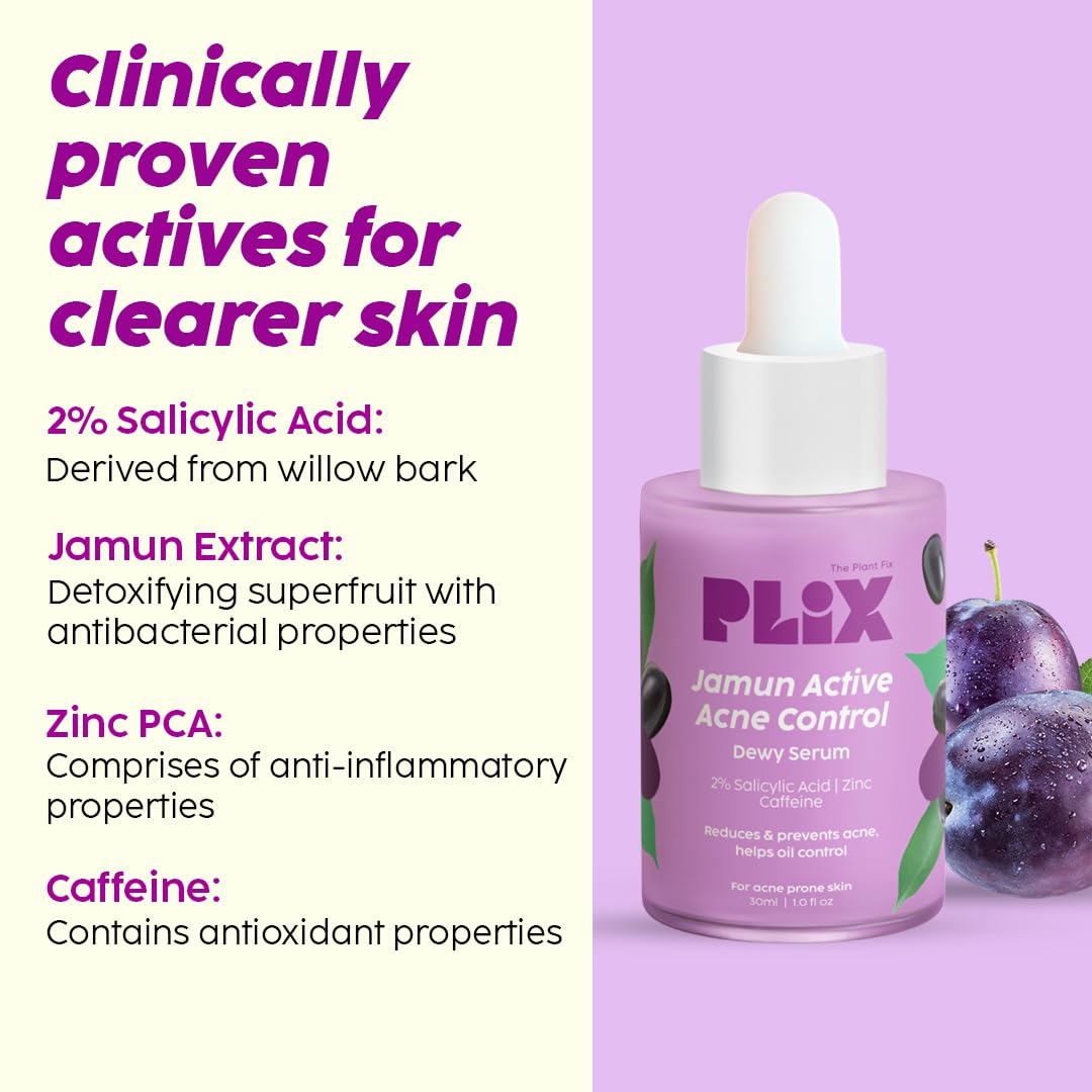 PLIX  Jamun Cleanser-100ml, Body Wash-236ml and Serum-30ml Combo image 5