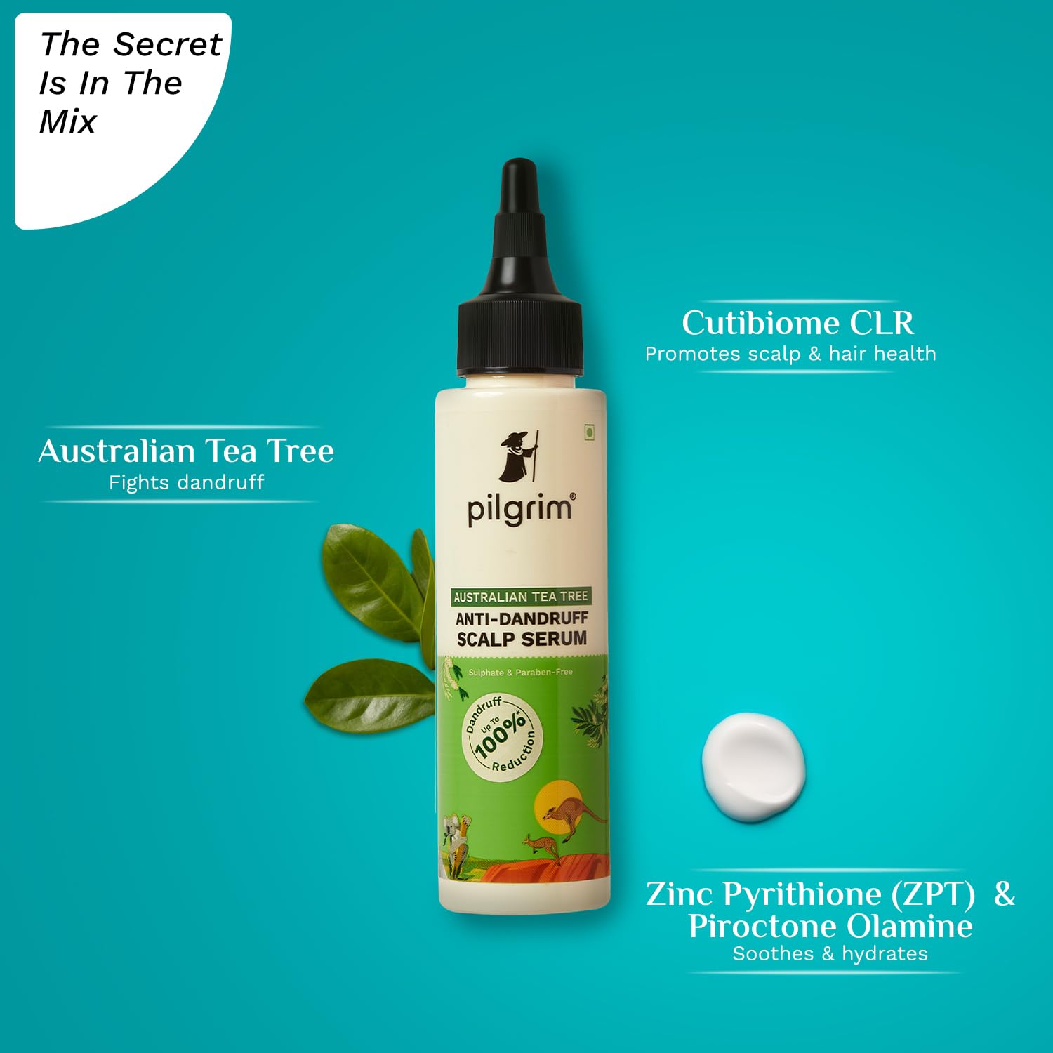 Pilgrim Australian Tea Tree Anti Dandruff Scalp Serum -100ml image 4