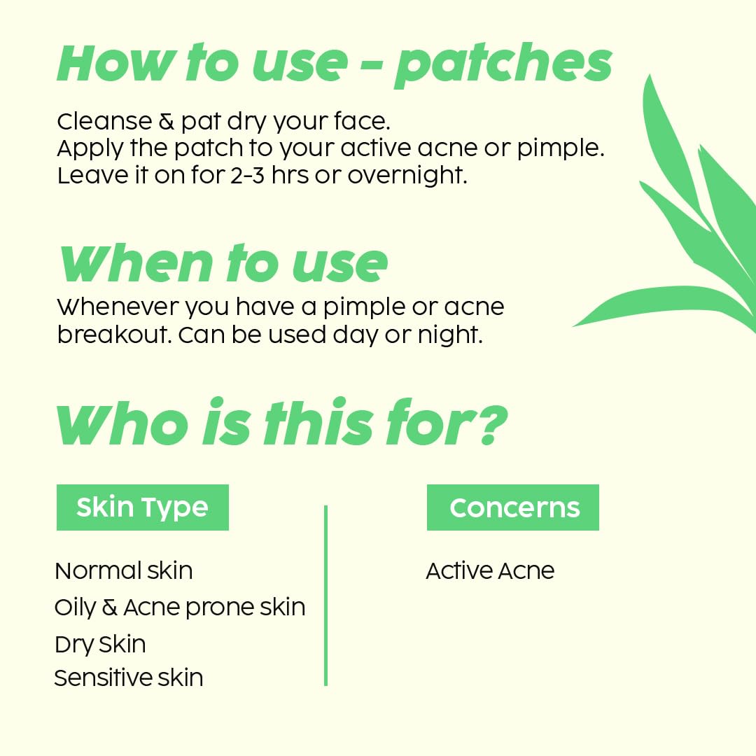 PLIX - THE PLANT FIX Acne Patch Transparent, Waterproof with 0.5% Salicylic Acid | Ultra-thin with 100% Hydrocolloid | For Pimple Skin | 2 Sizes |36 patches image 6