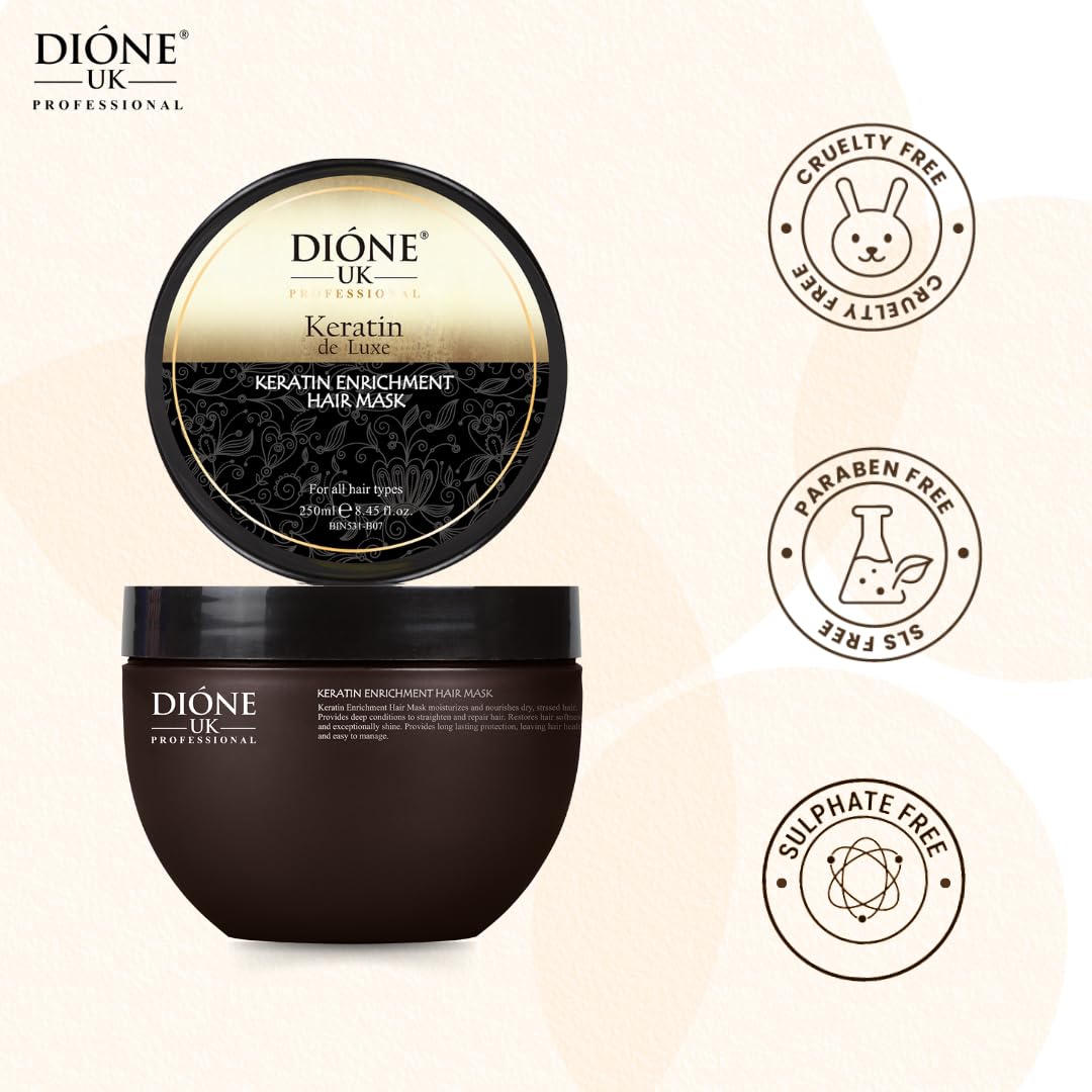 Dione UK Keratin De Luxe Hair Treatment Mask (250 ml) image 4