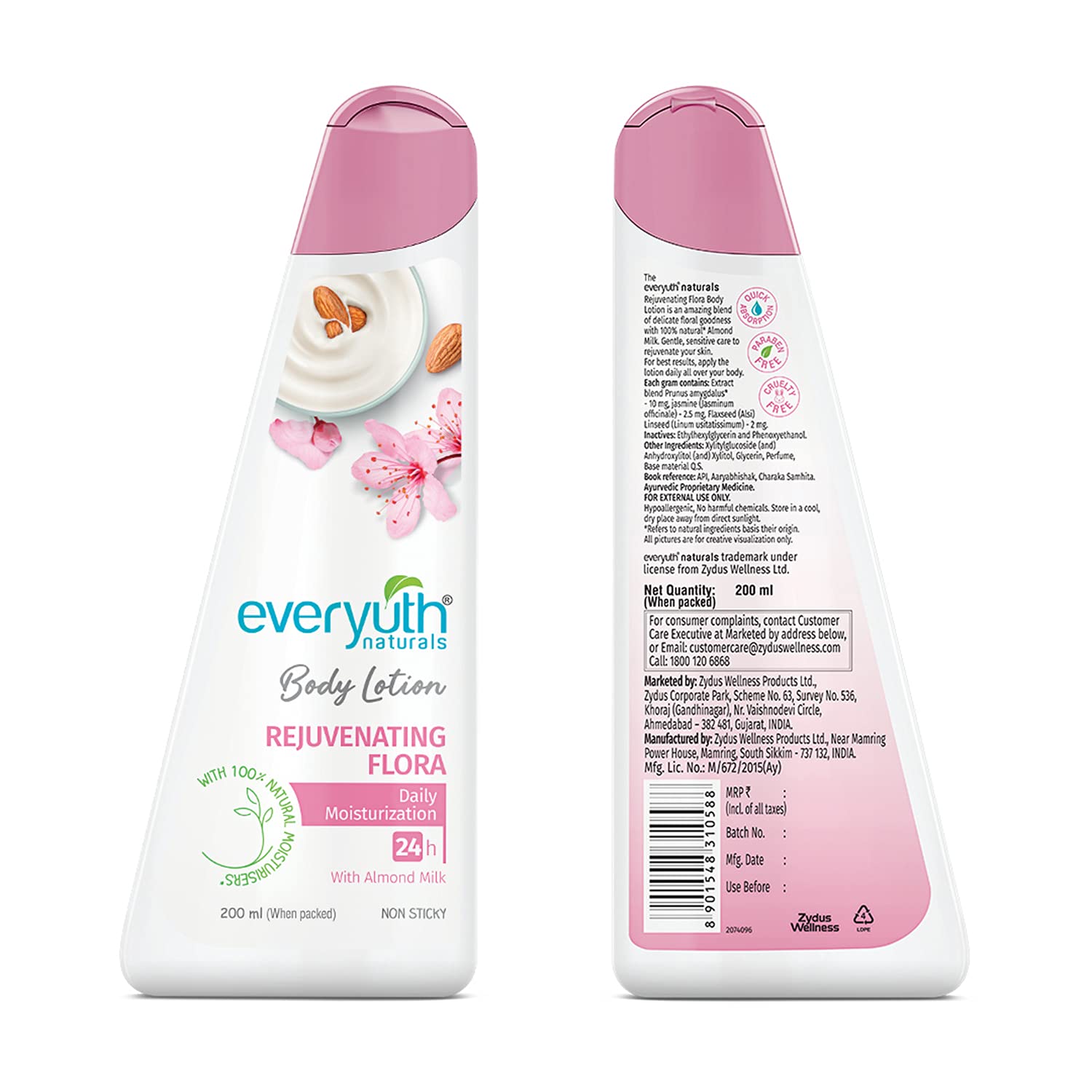 Everyuth Naturals Body Lotion Rejuvenating Flora - 200ml image 2