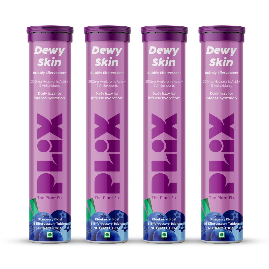 PLIX - THE PLANT FIX Hyaluronic Acid 15 Effervescent Tablets  | Blueberry Flavor Pack Of 1 | image 6