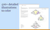 Anatomy Coloring Book with 450+ Realistic Medical Illustrations with Quizzes for Each - Stephanie McCann, Eric Wise (image 3)