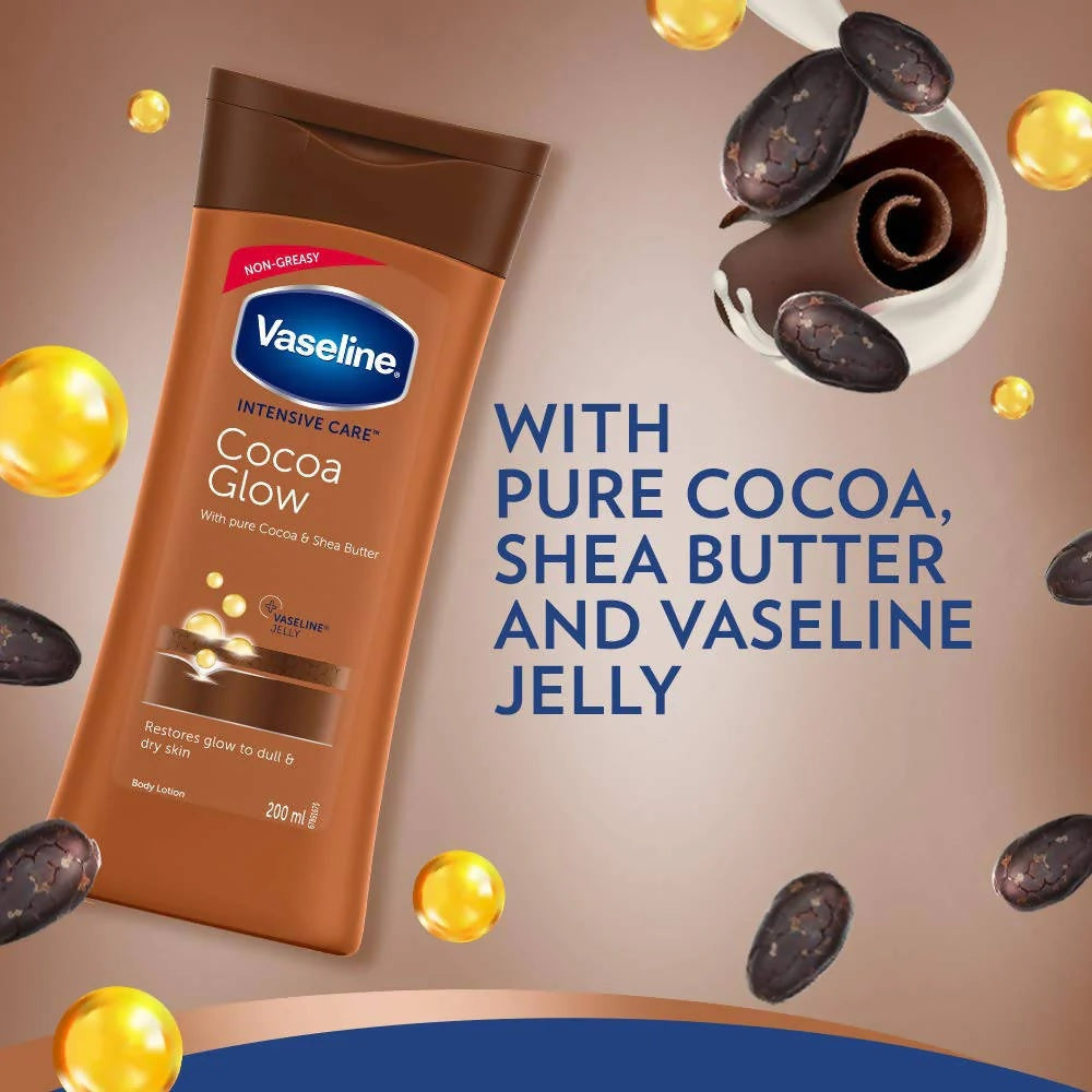 Vaseline Intensive Care Cocoa Glow Body Lotion -200 ml image 6