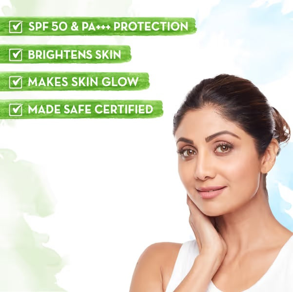 Vitamin C Daily Glow Sunscreen with Vitamin C & Turmeric for Sun Protection & Glow - 50 g image 6