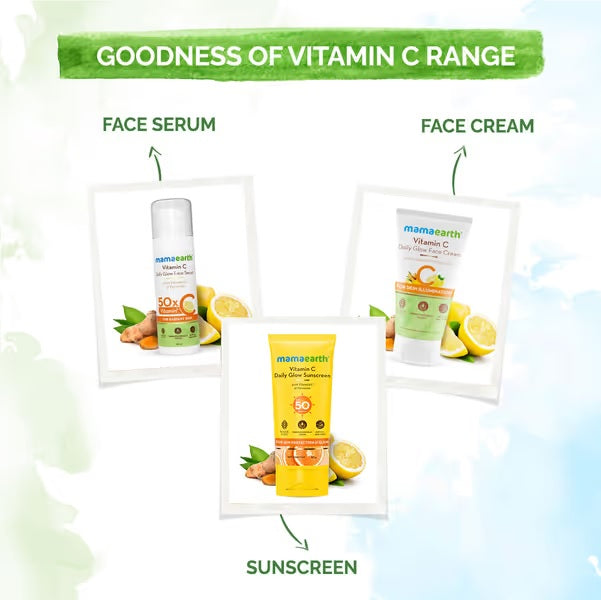 Vitamin C Daily Glow Sunscreen With Vitamin C & Turmeric for Sun Protection & Glow - 80 g image 6