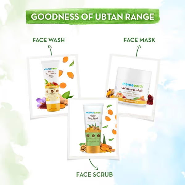 Ubtan Face Wash with Turmeric & Saffron for Tan Removal – 100ml image 6