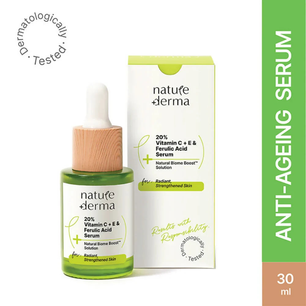 Nature Derma 20% Vitamin C + E & Ferulic Acid Serum -30 ml image 2