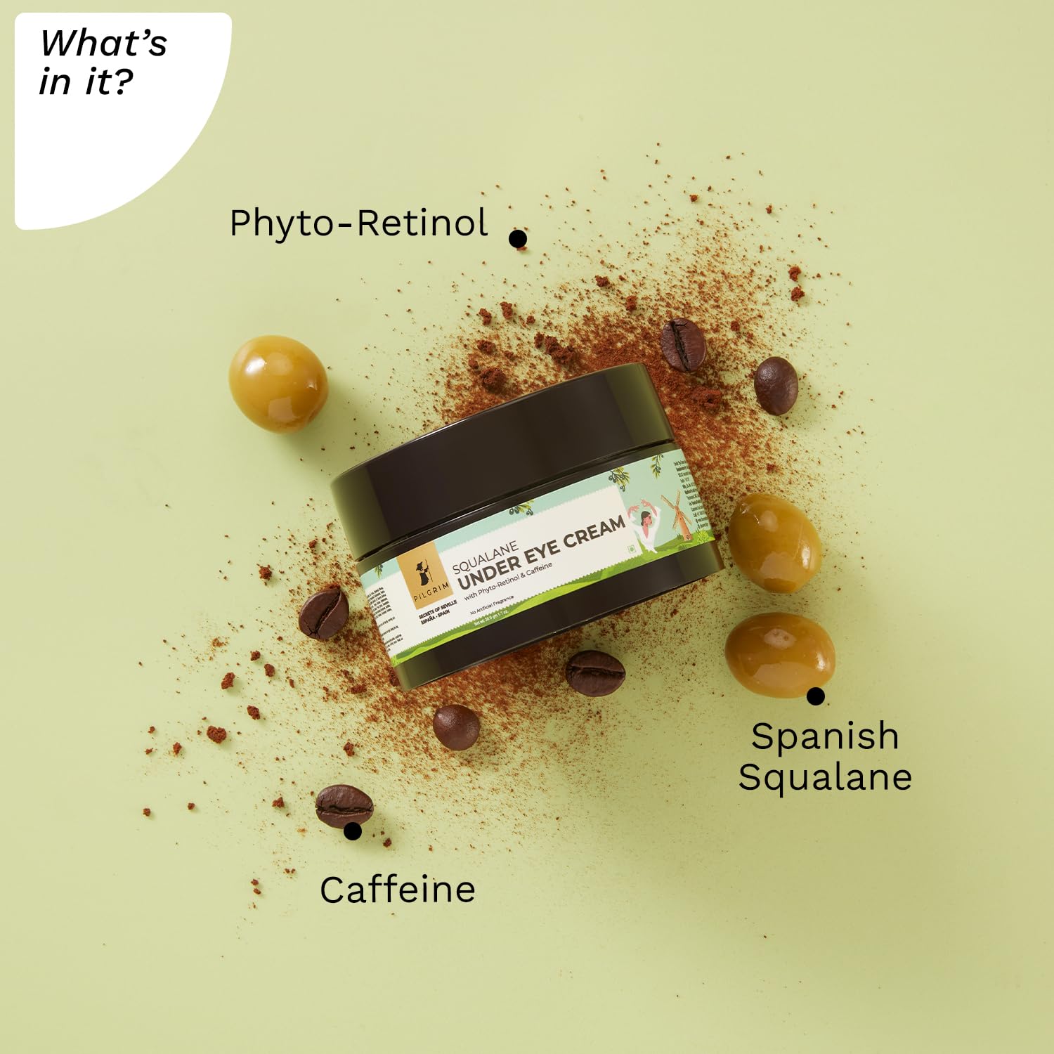 Pilgrim Squalane (Plant derived) under eye cream -30 gm image 3