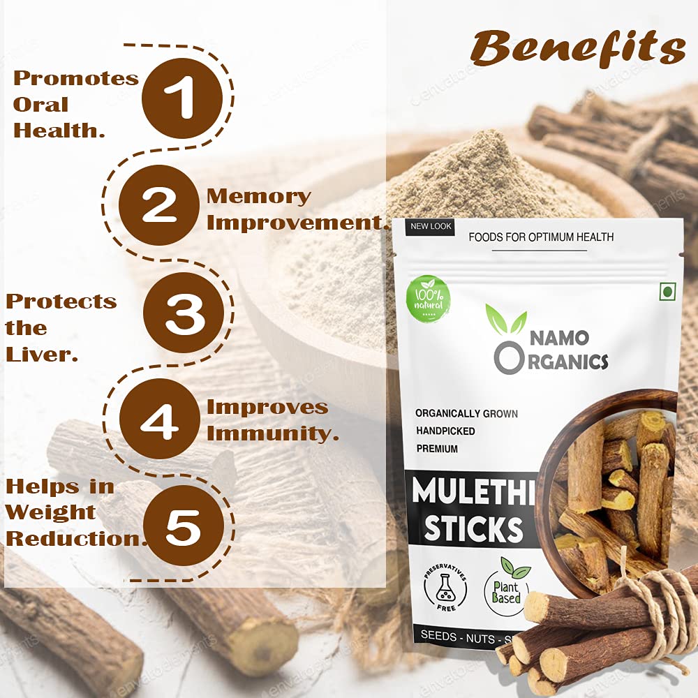 Namo Organics Mulethi Stick-100g image 3