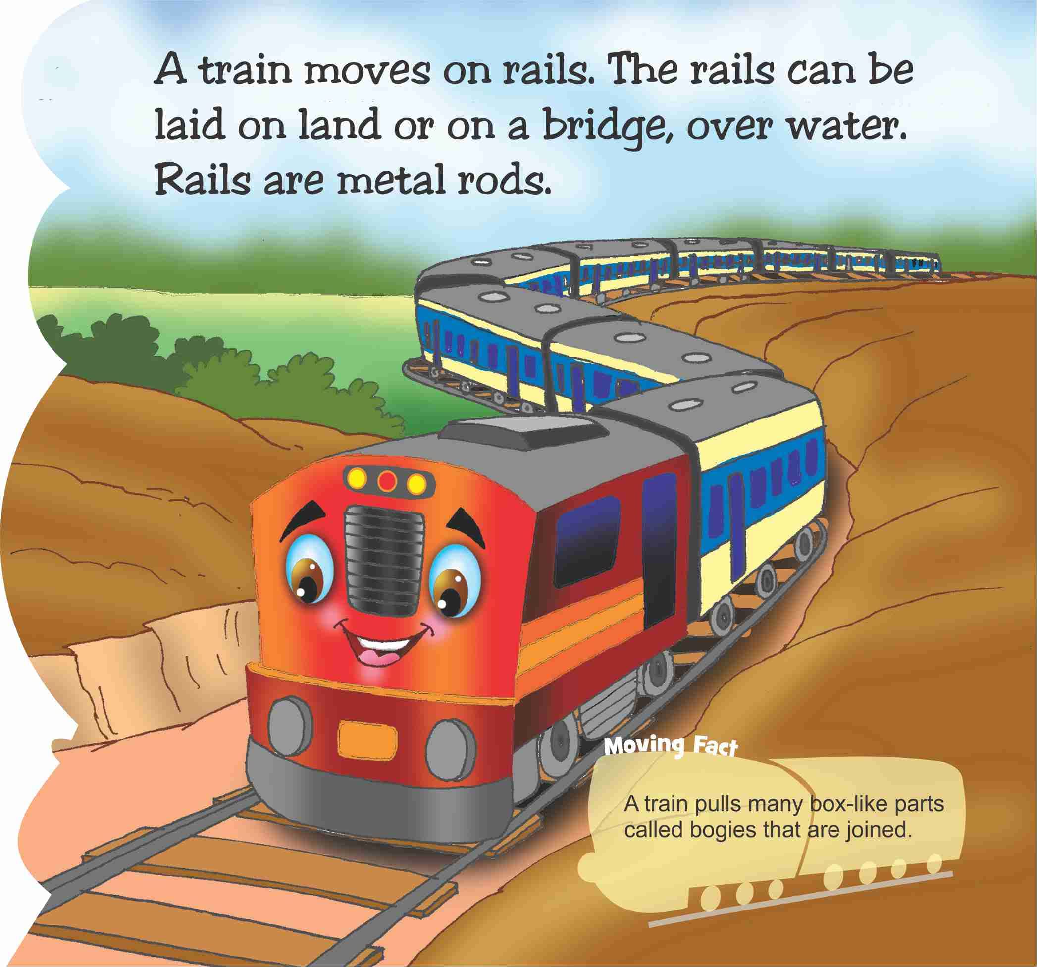 Flying Colours Cut Out Board Book - Train – Scholars Hub