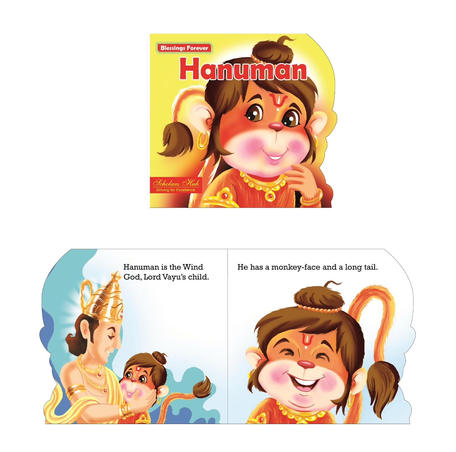 Blessings Forever-Lord Hanuman (Die-Cut Board Book) – Scholars Hub