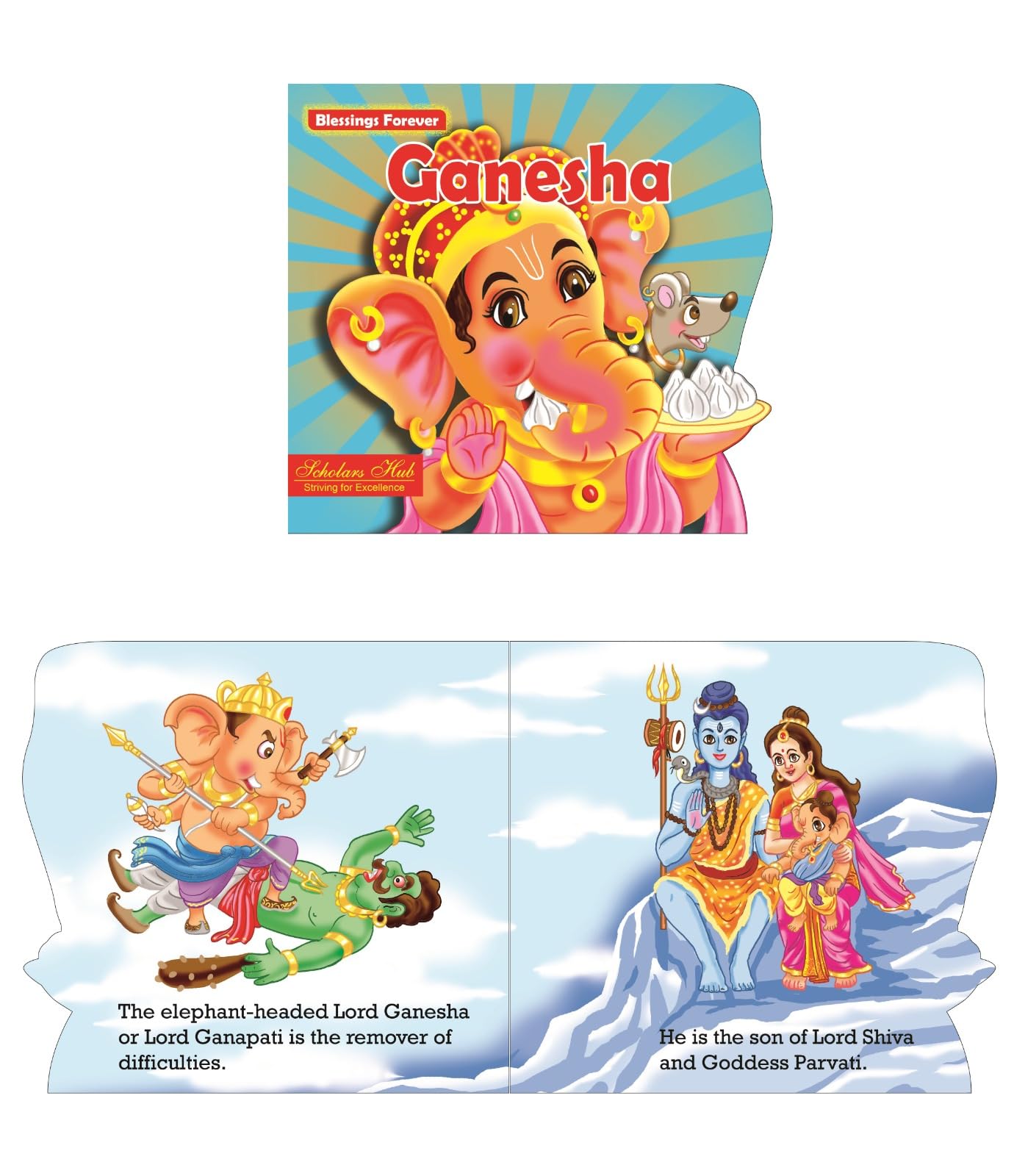 Blessings Forever- Lord Ganesha (Die-Cut Board Book) – Scholars Hub (image 3)