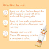 WishCare Premium Cold Pressed Castor Oil -200 ml image 4