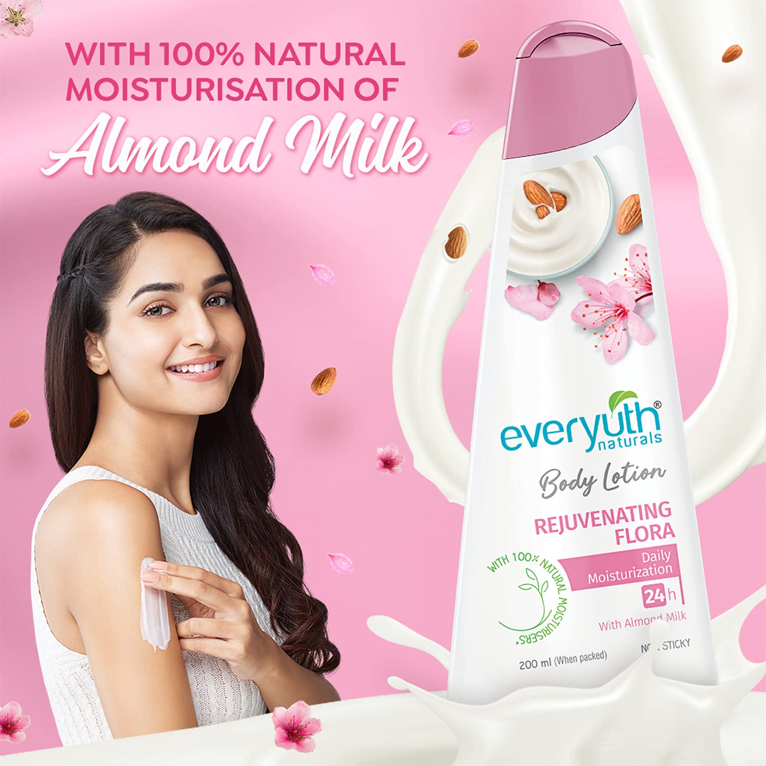 Everyuth Naturals Body Lotion Rejuvenating Flora - 200ml image 6