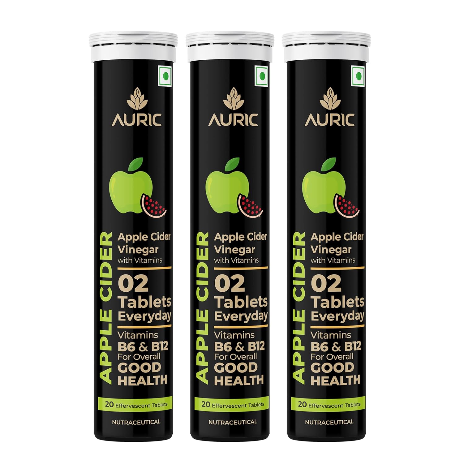 Auric Apple Cider Vinegar 20  Tablets image 3