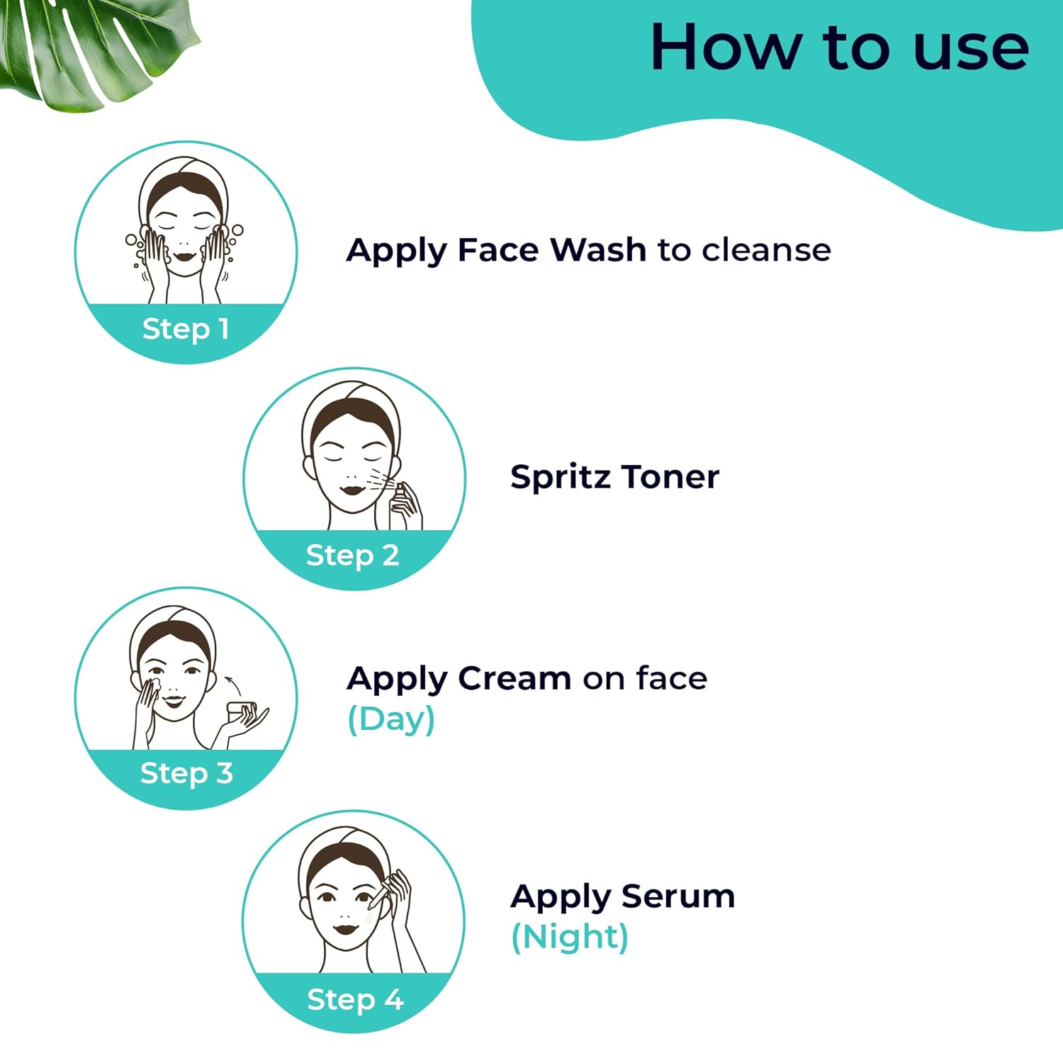 Pilgrim  Korean Skin Face Care Kit  Vitamin C Night Serum 30ml +  Face Wash 100 Ml + Toner 100 Ml + Day Cream Spf50 100 Gm image 3