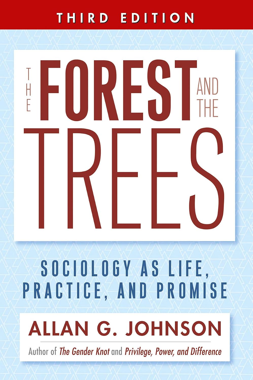 The Forest and the Trees: Sociology as Life, Practice, and Promise, 3rd Edition - Allan G. Johnson – Dev Publishers &…