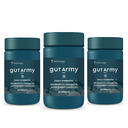 ZEROHARM Gut Army Probiotics Supplement for Men & Women - 60 tabs image 2