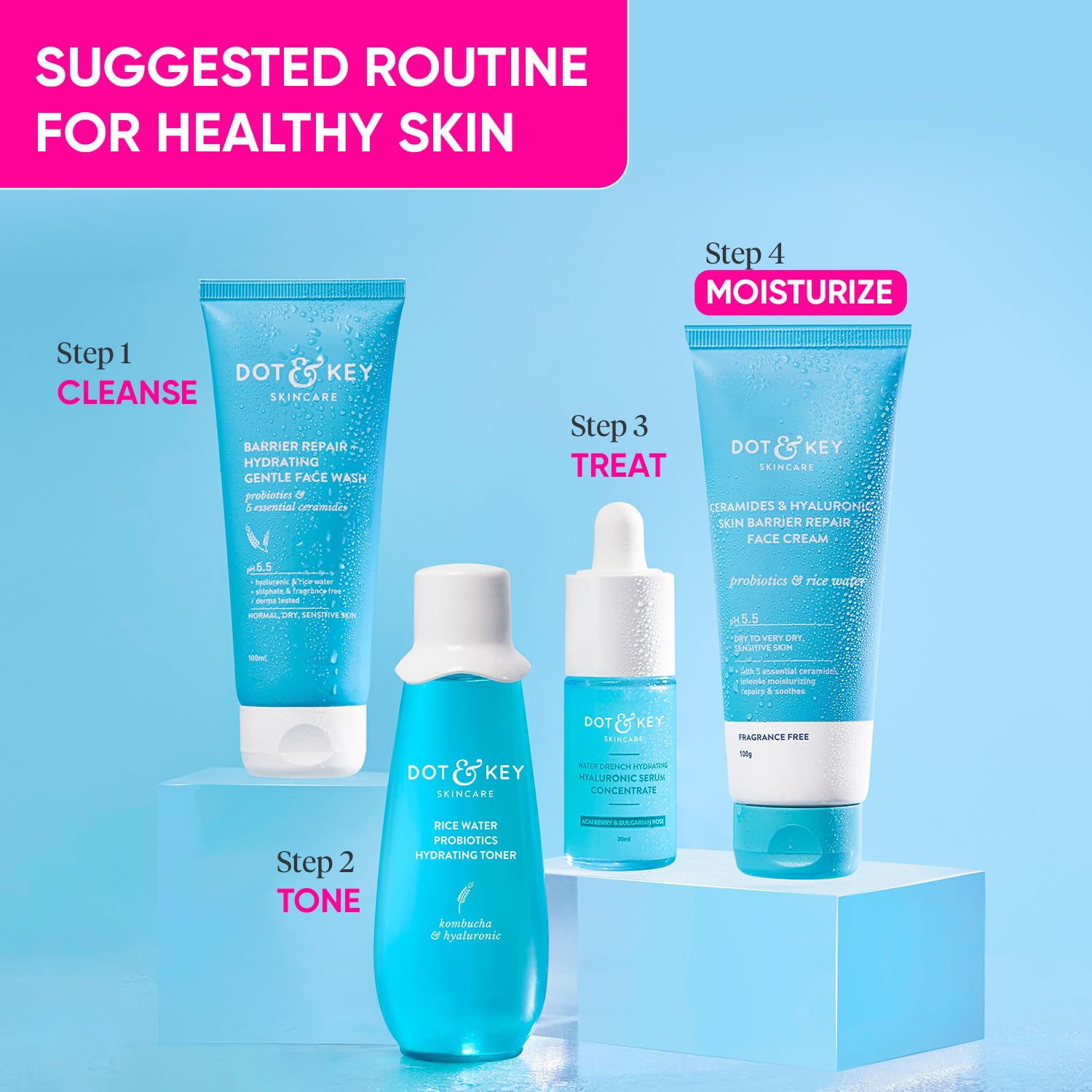 Dot & Key Ceramides & Hyaluronic Skin Barrier Repair + Face Cream -100 gm image 5