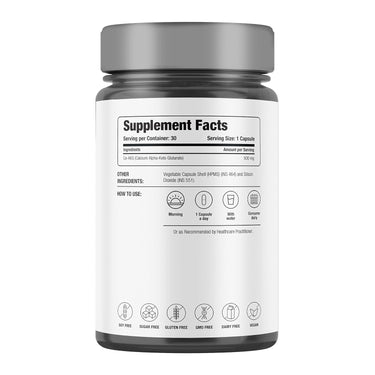 Decode Age Ca Akg Supplement Calcium Alpha-Ketoglutarate - 30 Capsules image 2