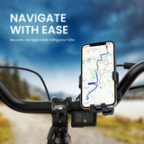 Portronics Mobike 4 Bike Phone Mount with 360° Rotational, Strong Hold for Bicycle, Motorcycle Compatible with 4.7 to 6.8 inch Devices(Black) image 2