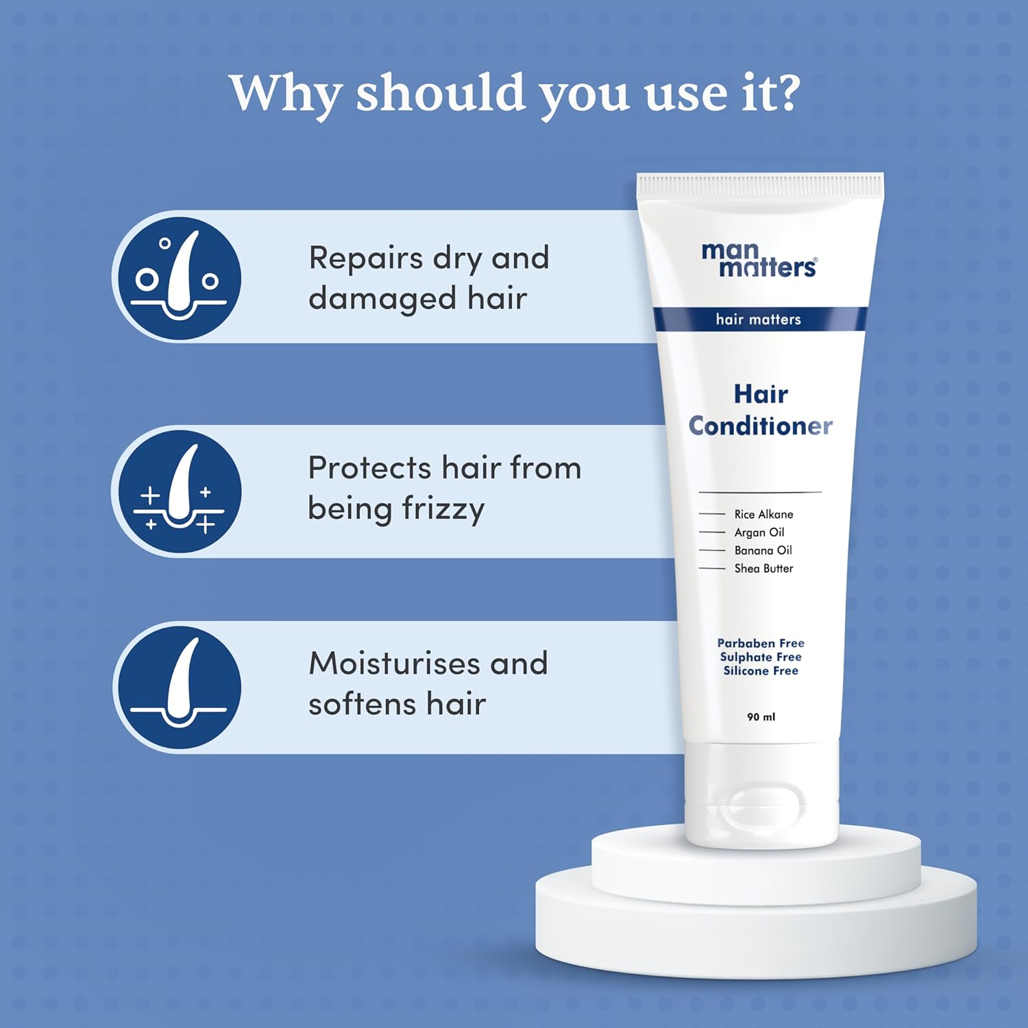 Man Matters Hair Conditioner 90Ml image 2