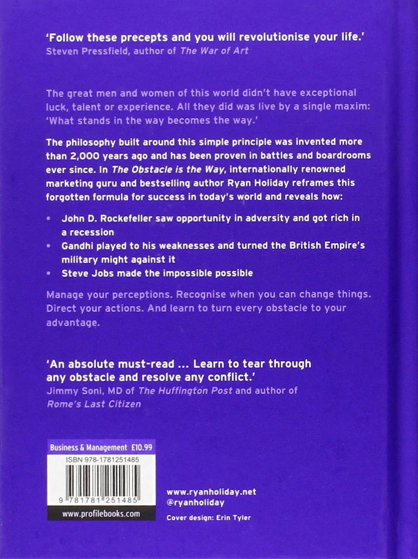 The Obstacle is the Way: The Ancient Art of Turning Adversity to Advantage paperback image 2