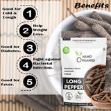 Namo Organics Whole Long Pepper  - 75 Gm image 3