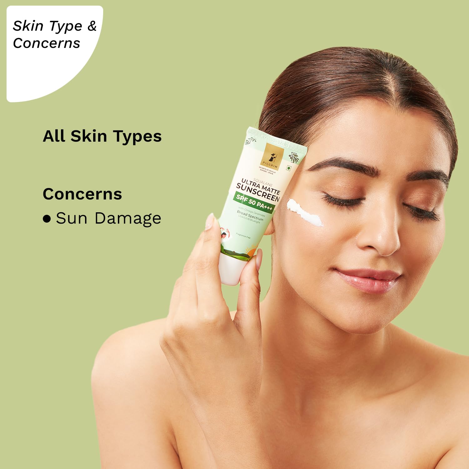 Pilgrim Squalane ULTRA MATTE SUNSCREEN SPF 50 PA+++  50 gm image 4