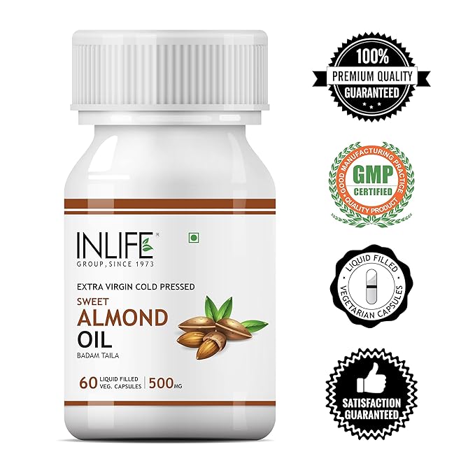 INLIFE Sweet Almond Oil Supplement - 60 tabs image 7