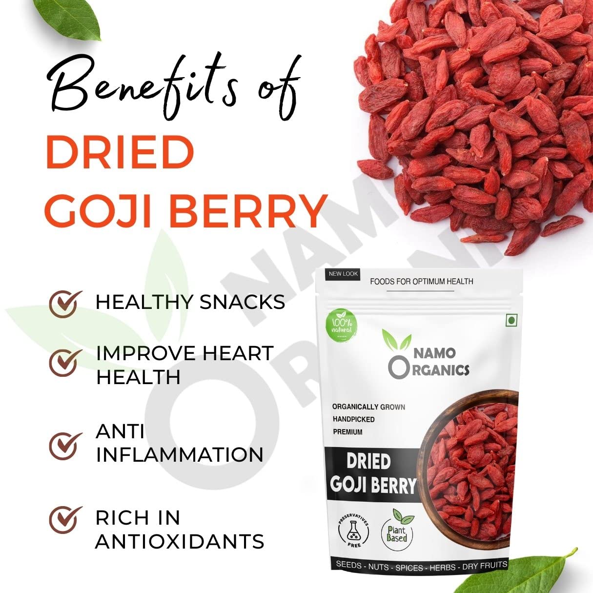 Namo Organics Dried Goji Berris-200gm image 3