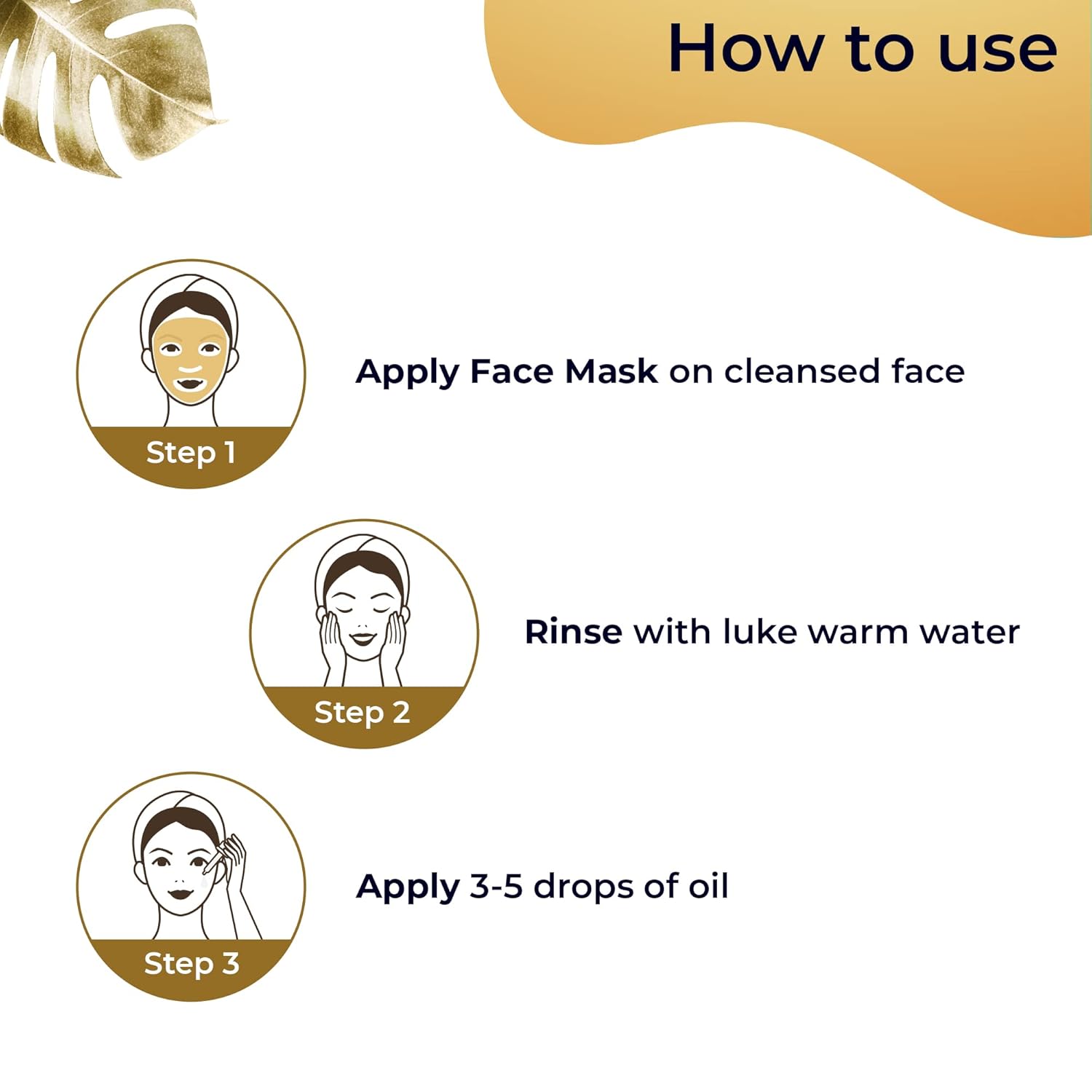Pilgrim 24K Gold Facial Kit  24K Gold Face Mask Pack 50gm | 24K Gold Beauty Oil 20ml | image 3