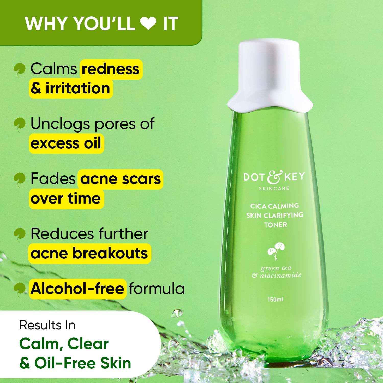 Dot & Key Cica Calming Skin Clarifying Toner -150 ml image 2