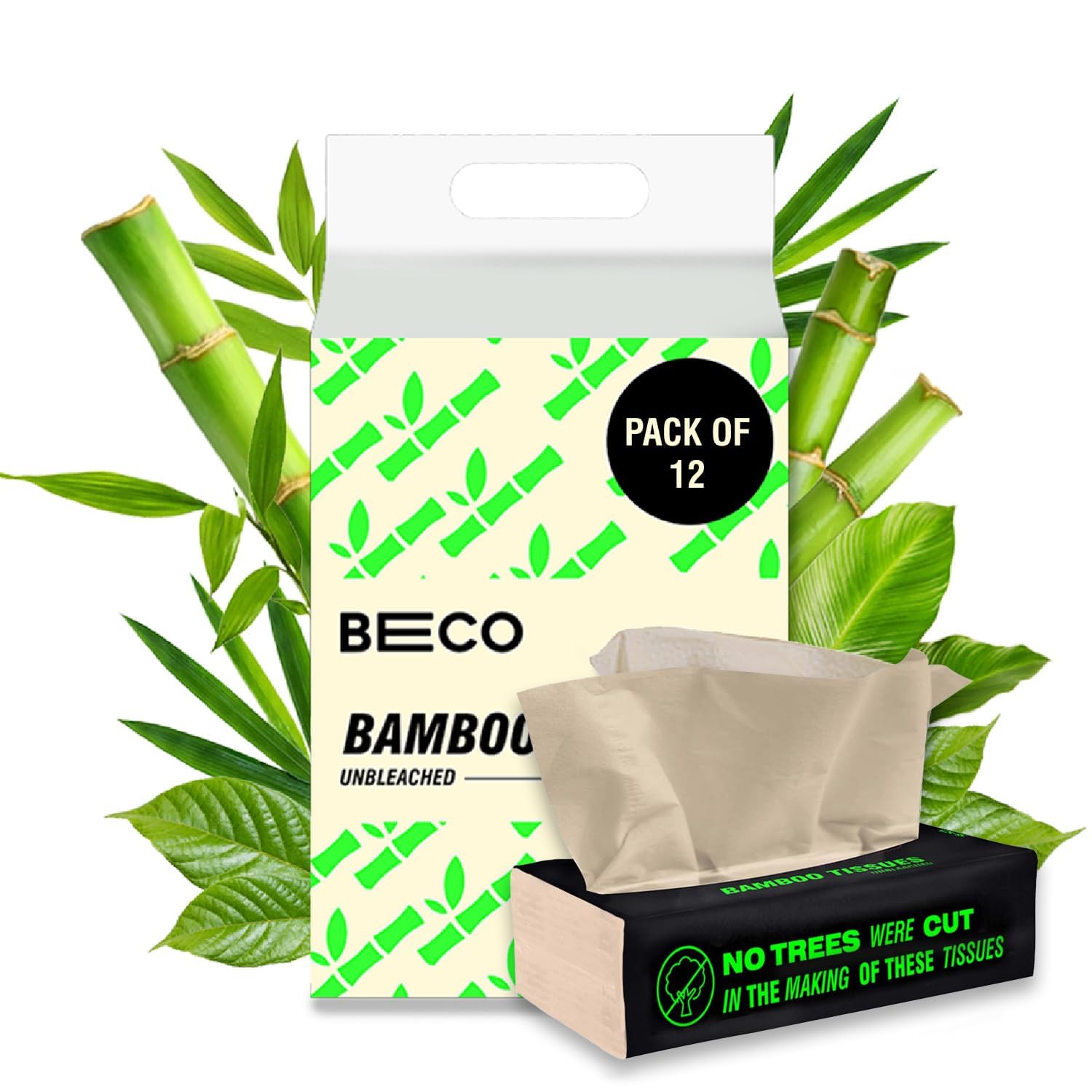Beco Bamboo Soft Facial Tissue Papers- 100 Pulls . image 4