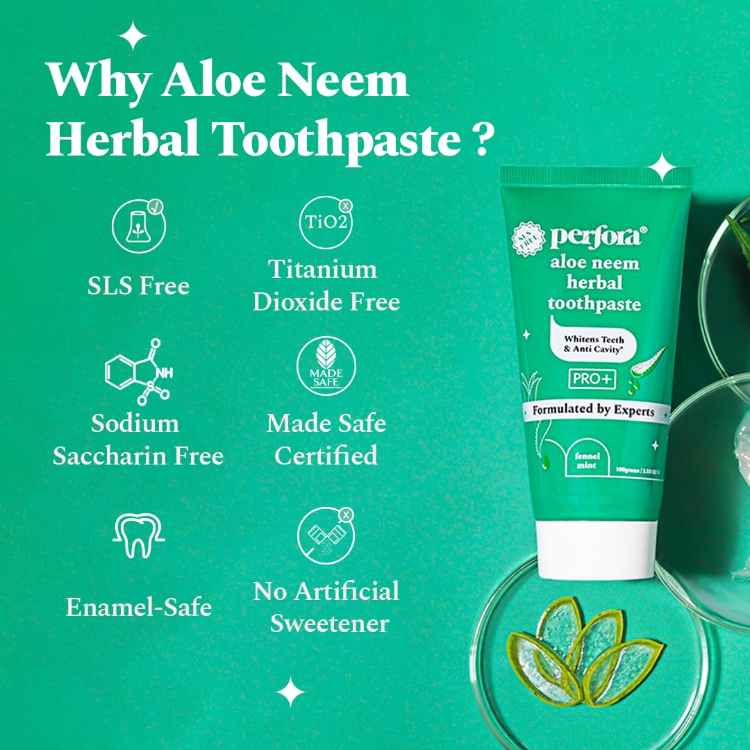 Perfora Sensitive Toothpaste - Aloe Mint -150 gm - Pack of 1 image 3