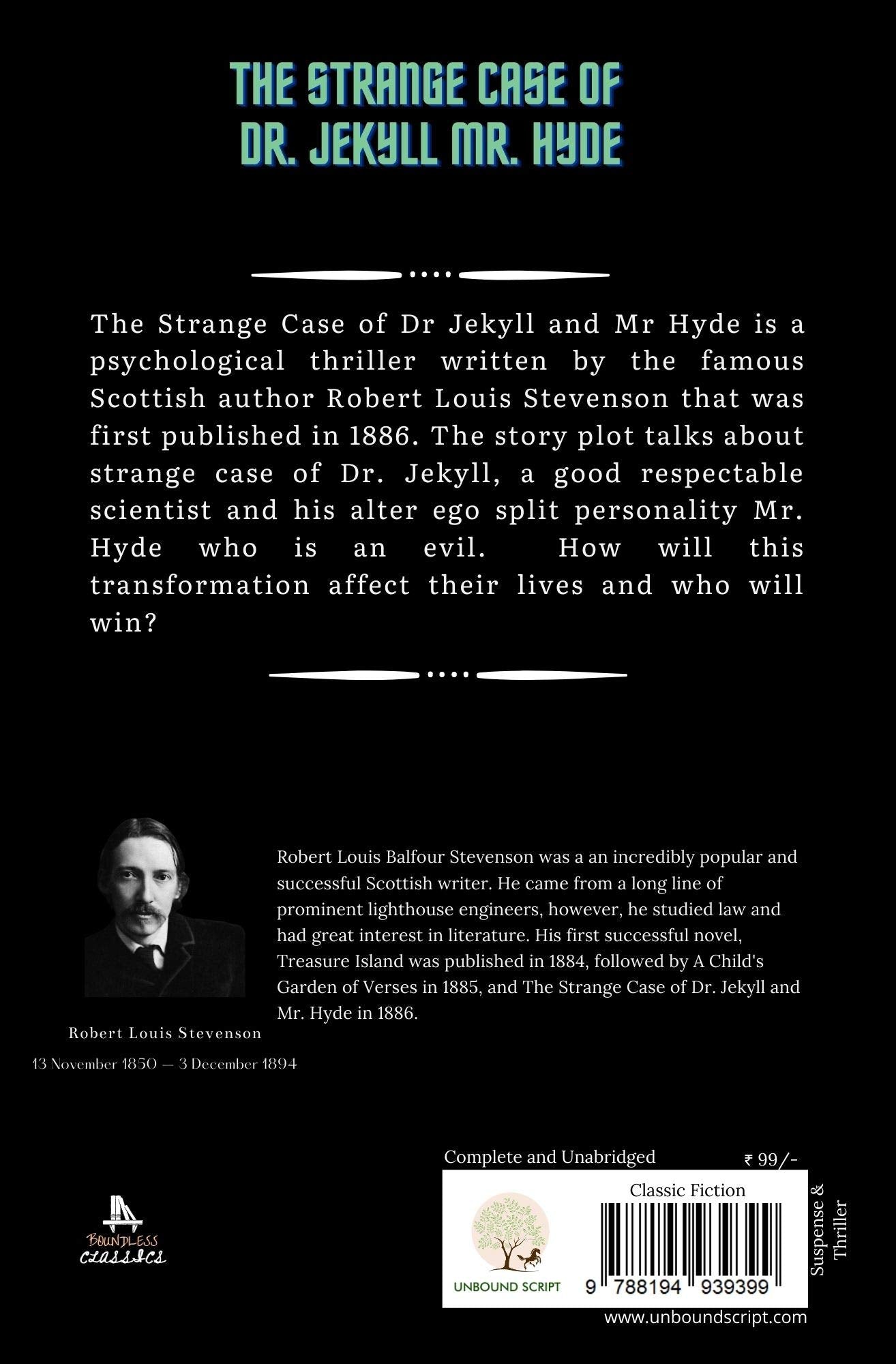 The Strange Case Of Jekyll - Robert Louis Stevenson – Unbound Script (image 2)