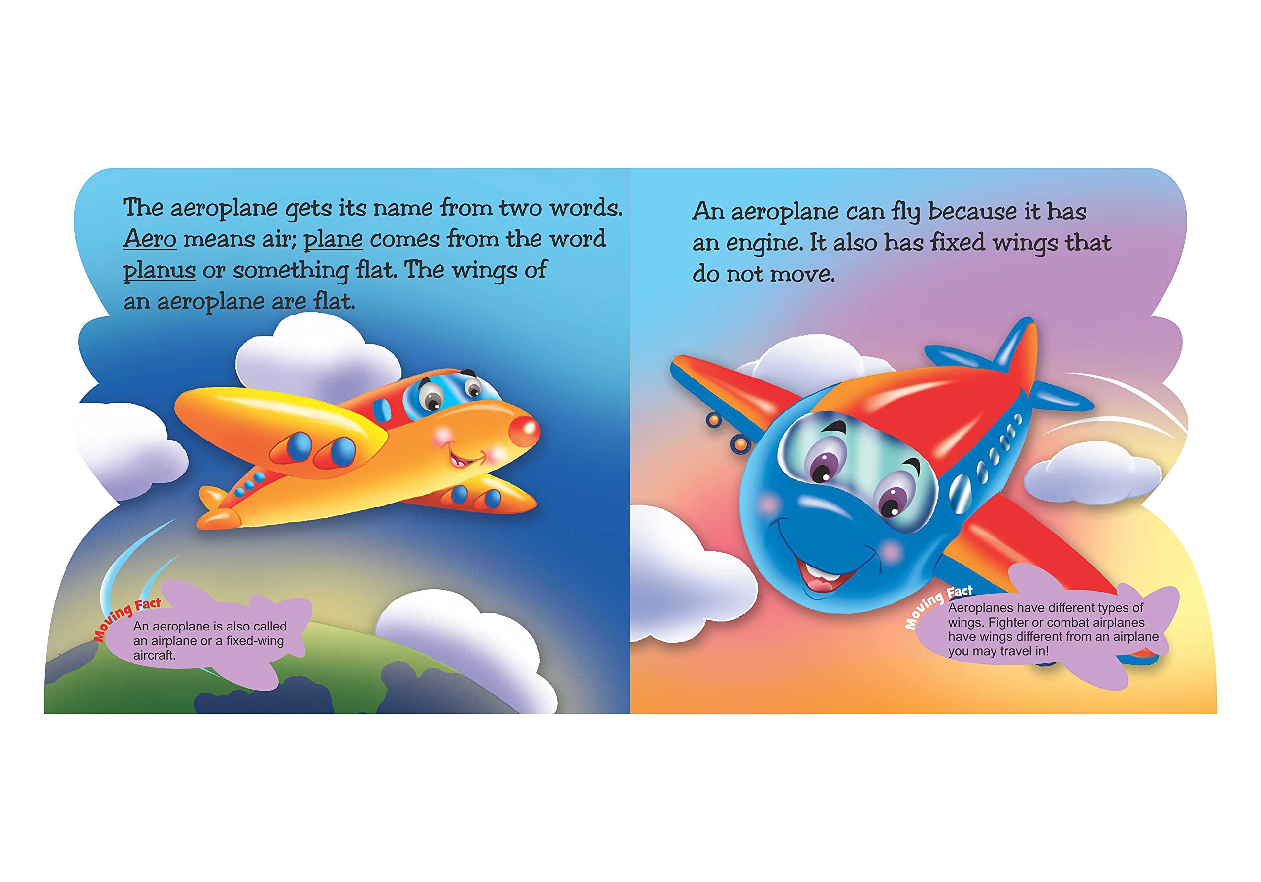 Storybook For Kids: Scholars Hub Flying Colours Cut Out Board Book (Cars, Aeroplane) (Set Of 2 Books) (Illustrated) (24…