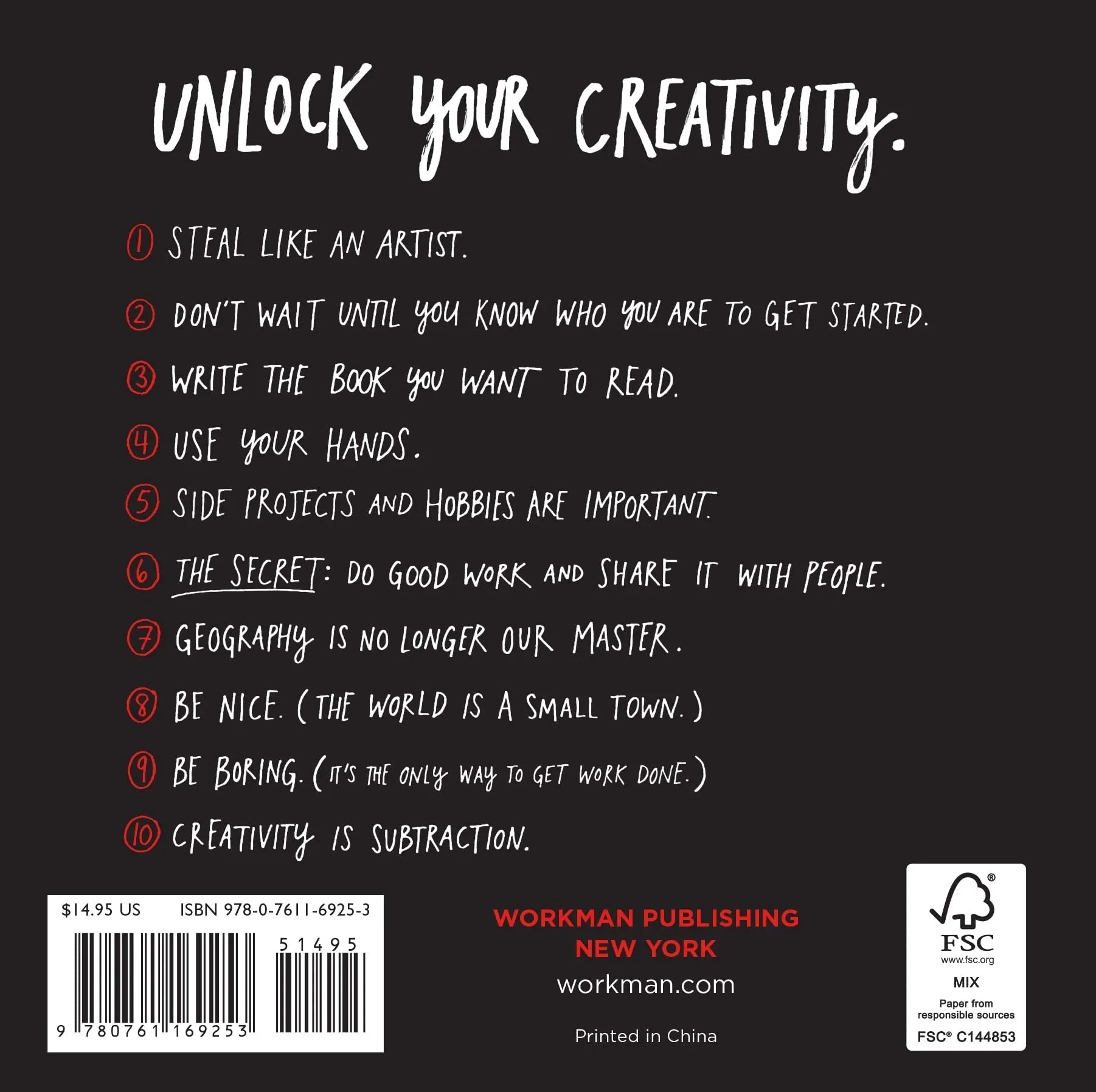 Steal Like An Artist: 10 Things Nobody Told You About Being Creative (Austin Kleon) Paperback image 2