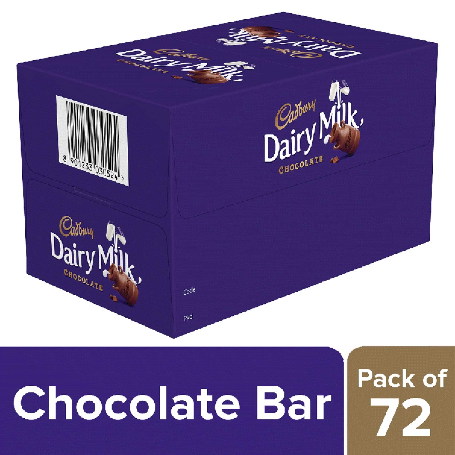 Cadbury Dairy Milk Chocolate Bar 6.6g – Pack of 72 | Creamy Milk Chocolate Treats image 2