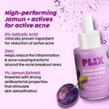 PLIX  Jamun Active Acne Control Dewy Serum- 30ml and Acne Fighter Combo image 5
