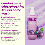 PLIX  Jamun Cleanser-100ml, Body Wash-236ml and Serum-30ml Combo image 3